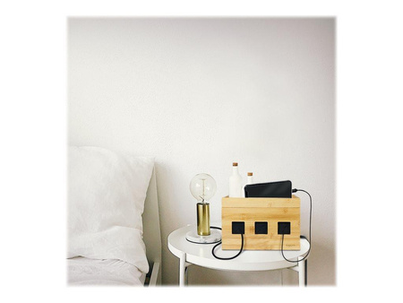 LOGILINK KAB0076 Cable box 255x140x165 mm bamboo