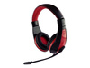 MEDIATECH MT3574 NEMESIS USB - Słuchawki stereo z mikrofonem dla graczy, złącze USB,