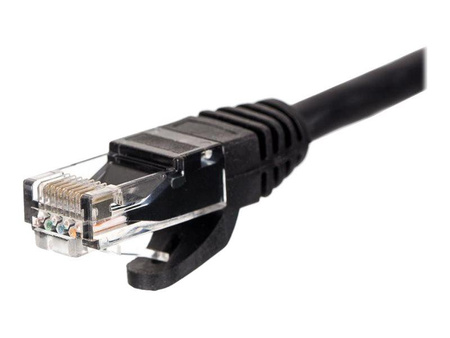 NETRACK BZPAT56K Netrack patchcord RJ45, osłonka zalewana, kat. 6 UTP, 5m czarny