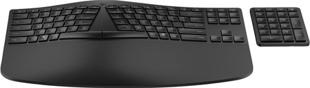 Klawiatura HP 960 Ergonomic Wireless Keyboard bezprzewodowa czarna 37E755AA