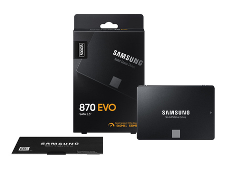 SAMSUNG 870 EVO 500GB SATA III 2.5inch SSD 560MB/s read 530MB/s write