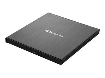 VERBATIM 43888 Verbatim Ultra HD 4K External Slimline Blu-ray Writer USB 3.1 with USB-C to A