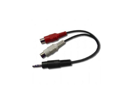 Kabel MINIJACK/2xRCA(Cinch) M/F 20cm 
