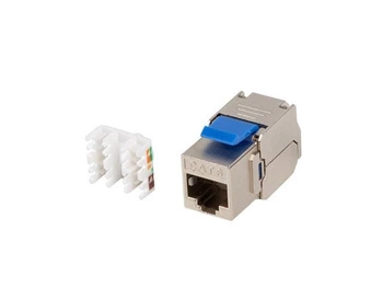 LANBERG Moduł Keystone Gniazdo Beznarzędziowy RJ45 Kat 6 FTP