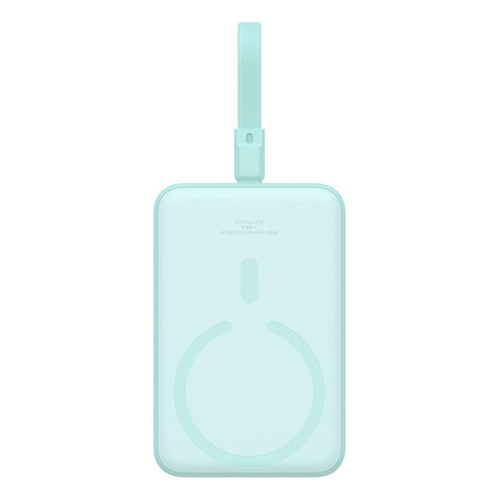 Powerbank Baseus Magnetic Mini Air Wireless 10000mAh 20W+kabel USB C-USB C (peppermint blue)
