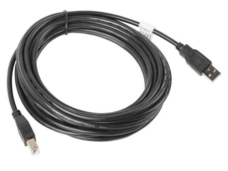 Kabel USB 2.0 AM-BM 5M czarny 
