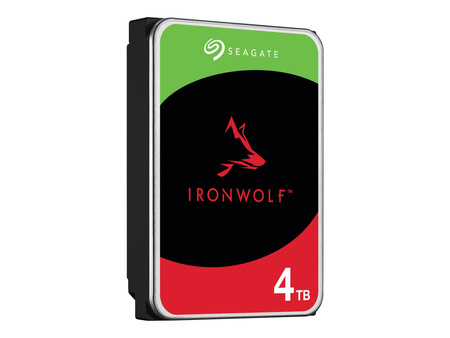 SEAGATE NAS HDD 4TB IronWolf 5400rpm 6Gb/s SATA 256MB cache 3.5inch 24x7 CMR for NAS and RAID rackmount systems BLK