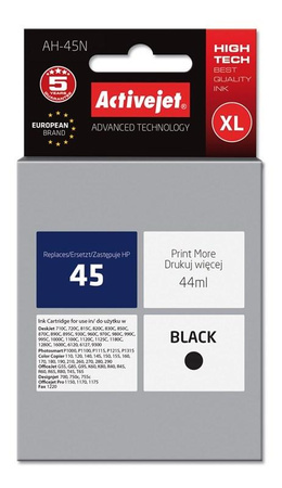 Activejet AH-45N Tusz (zamiennik HP 45 51645A; Supreme; 44 ml; czarny)
