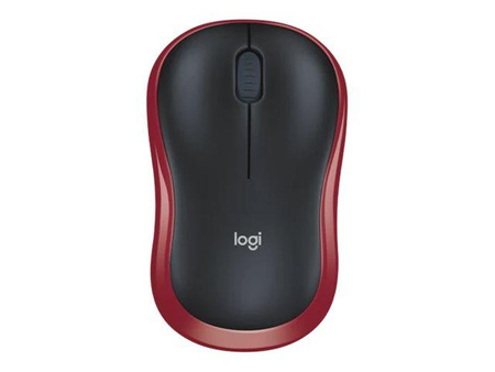 LOGITECH M185 Mouse optical wireless 2.4 GHz USB wireless receiver red