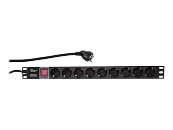LOGILINK PDU9C02 LOGILINK- 19 Listwa zasilajaca - 9 gniazd (DIN49440)