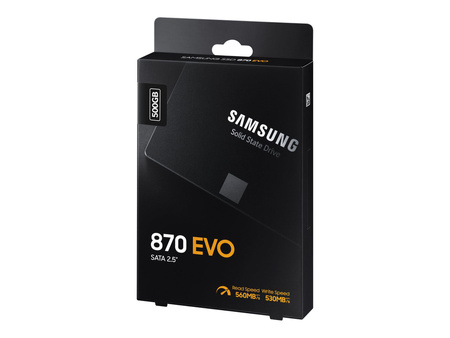SAMSUNG 870 EVO 500GB SATA III 2.5inch SSD 560MB/s read 530MB/s write