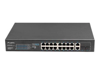 LANBERG RSFE-16P-2C-150 Switch 16x 100Mb PoE+/2x Combo Gigabit 150W niezarządzalny