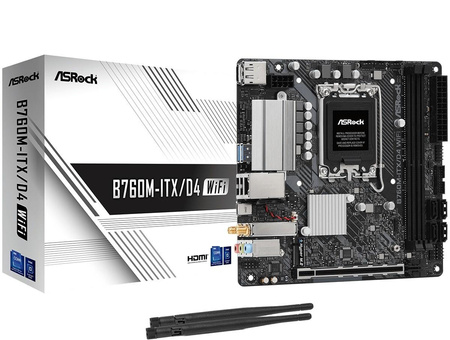 Płyta główna B760M-ITX D4 WIFI s1700 2DDR4 mITX M.2 USB-C 