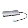 USB-C Metal Nano Stacja Dokująca 3x Display 2x DP 1x HDMI LAN Power Delivery 100 W