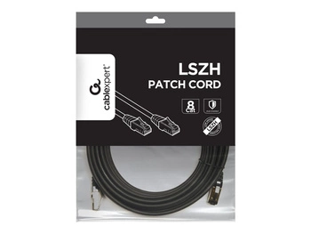 GEMBIRD PP8-LSZHCU-BK-5M S/FTP Kat. 8 LSZH patchcord czarny 5m