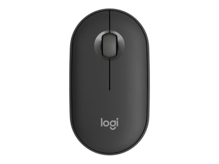 LOGITECH Pebble Mouse 2 M350s Mouse optical 3 buttons wireless Bluetooth 5.2 LE tonal graphite
