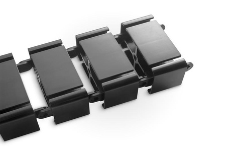 Maskownica organizer do okablowania (kręgosłup) rogulowana elastyczna 1.3m czarna