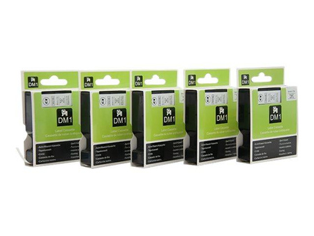 QOLTEC Tape for DYMO D1 45013 12mm x 7m White / Black overprint