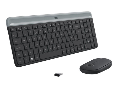 LOGITECH 920-009204 Logitech klawiatura bezprzewodowa + mysz MK470, Graphite, US