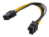 AKYGA Adapter z kablem AK-CA-07 PCI-E 6 pin m / PCI-E 8 pin f 20cm