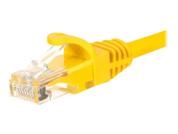 NETRACK BZPAT025UY Netrack patchcord RJ45, osłonka zalewana, kat 5e UTP, 0.25m zółty