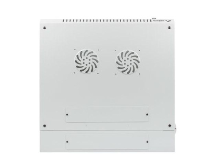 Szafa instalacyjna Rack dwusekcyjna wisząca 19" 6U 600x600 szara Lanberg (flat pack)