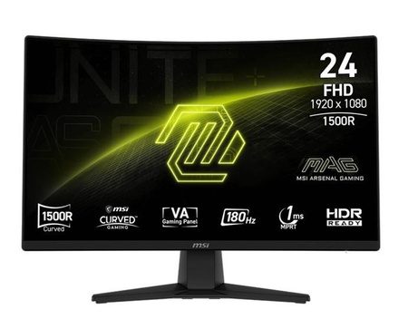 Monitor MAG 242C 23.6 cala/LED/FHD/Curve/180Hz/Black 