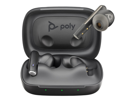 HP Poly Voyager Free 60 UC M Carbon Black Earbuds +BT700 USB-A Adapter +Basic Charge Case