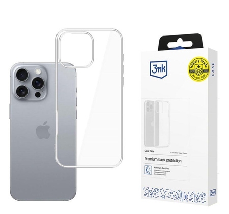 Etui na telefon 3mk do Apple iPhone 16 Pro Max- Clear Case