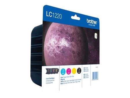 BROTHER LC1220VALBP Zestaw Brother LC1220 CMYK Blister Pack 300str DCP-J925DW / MFC-J625DW