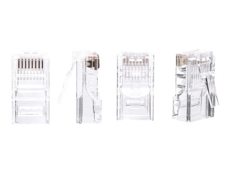NETRACK 105-50 Netrack wtyk RJ45 8p8c UTP linka, kat. 5e (100 szt)