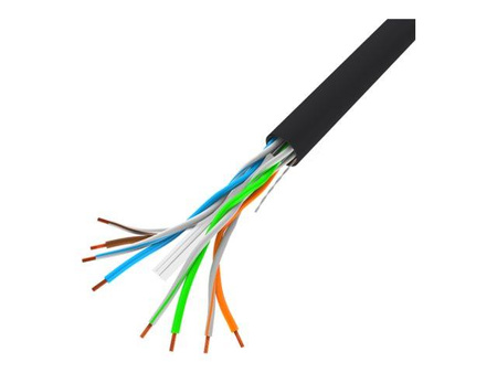 LANBERG Kabel lan UTP 1Gb/s 305m drut CCA czarny