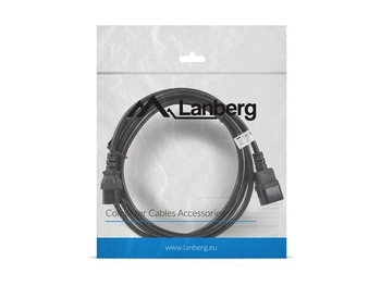 LANBERG CA-C13E-11CC-0030-BK Lanberg przedłużacz kabla zasilającego C13-> C14 3m VDE