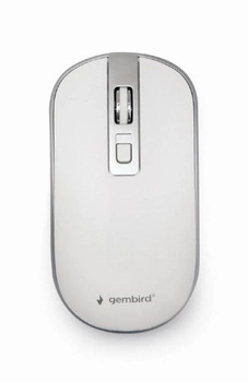 GEMBIRD MUSW-4B-06-WS Mysz optyczna kolor biało-srebrny Nano odbiornik