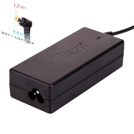 AKYGA Zasilacz do notebooka AK-ND-74 20V / 3.25A 65W 4.0 x 1.7 mm LENOVO 1.2m
