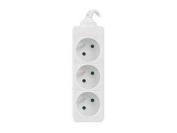 LANBERG PS0-03E-0150-W Lanberg listwa zasilająca 1.5M BIAŁA 3X 230V PL KABEL WYKONANY Z PEŁNEJ MIEDZI