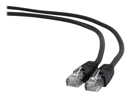 GEMBIRD patchcord kat 6 zalewane końcówki 2m czarny