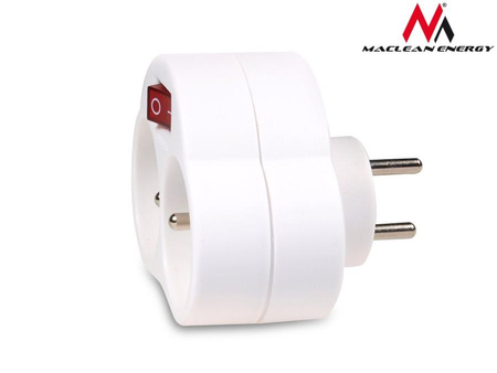 Gniazdko prądowe X2 z wyłącznikiem Energy MCE31 3680W