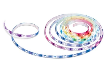 Taśma LED Smart Wi-Fi ze zmiennym kolorem                      SPEC: 2.4 GHz Wi-Fi, 802.11b/g/n, one 16.4 ft/5m RGB+IC LED light strip, 12V/112V/1.5