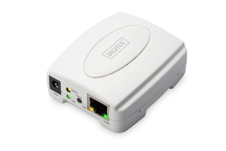 DIGITUS DN-13003-2 Fast Ethernet Print Server Digitus ,USB,1 X Port, 5 LGW