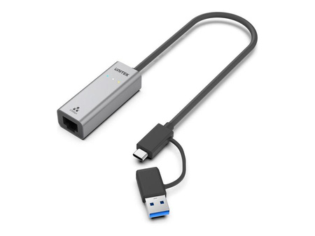 UNITEK ADAPTER U1313C USB-A/C RJ45 2.5 G Ethernet M/F