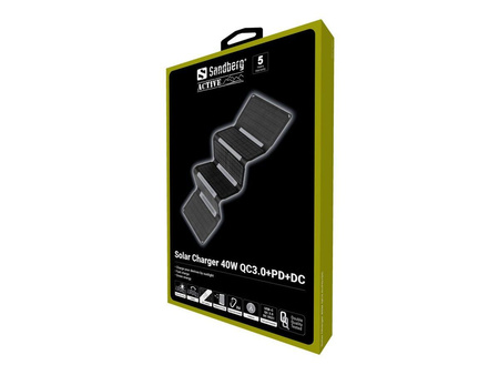 SANDBERG Solar Charger 40W QC3.0+PD+DC