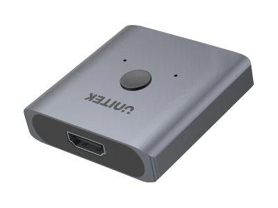 UNITEK V1127A Switch HDMI 2.0 4K 2w1 2-kierunkowy Aluminium