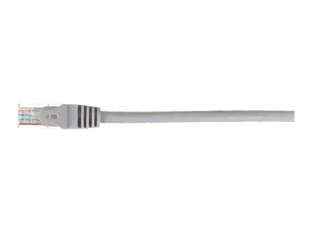 NETRACK BZPAT16 Netrack patchcord RJ45, osłonka zalewana, kat. 6 UTP, 1m szary