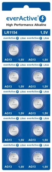 Baterie alkaliczne mini everActive AG13 G13 LR1154 LR44 10 sztuk