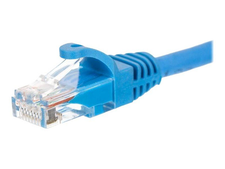 NETRACK BZPAT1UB Netrack patchcord RJ45, osłonka zalewana, kat. 5e UTP, 1m niebieski
