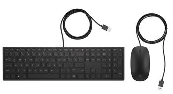 HP PAV WiredCombo Keyboard 400 EMEA-INTL English Loc-Euro plug