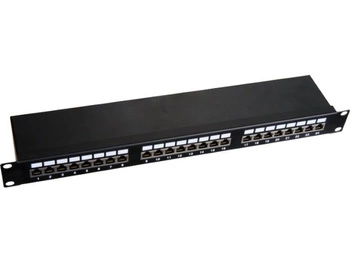 Patchpanel STP kat.6 19 cali 1U 24xRJ45 LSA