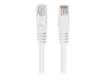 LANBERG Patchcord Cat.6 UTP 0.25m white 10-pack