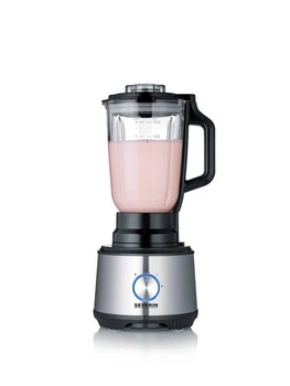 SEVERIN MULTI ROBOT KUCHENNY INOX, SZKLANY MIKSER KIELICHOWY 1,5 L, MŁYNEK 140 ML, POJEMNIK ROBOCZY 1,5 L, MOC 1200W KM3892